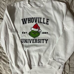 Whoville University White Sweatshirt